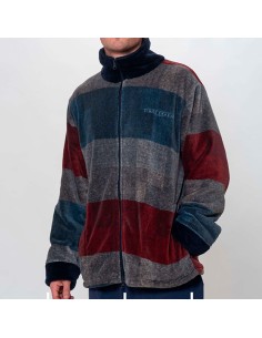 bata de hombre corta de don  algodón en coralina con cremallera modelo Denmark 2