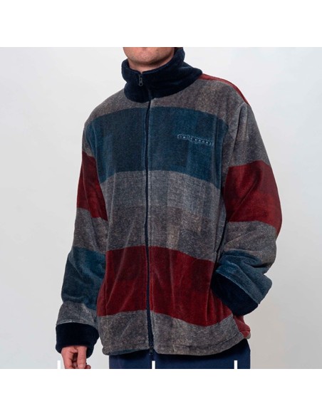 don algodón bata de hombre con cremallera modelo Denmark