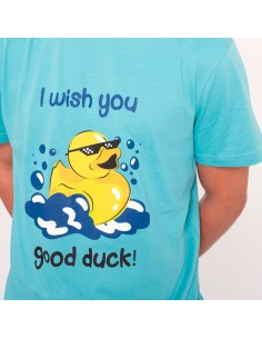 pijama de hombre para verano en manga corta de algodón muydemi modelo pato 2