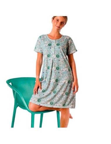 camisón de mujer en manga corta modelo colonial de leniss