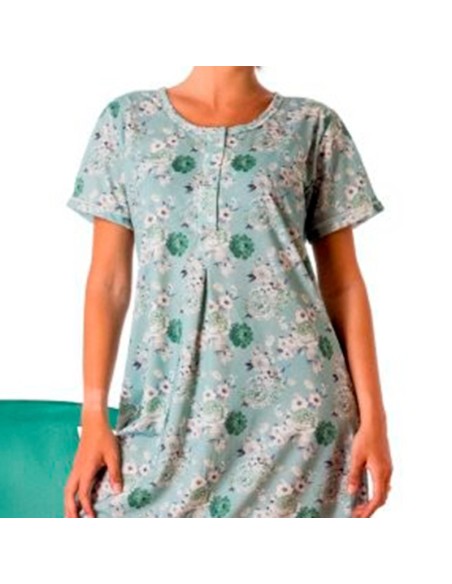 camisón de mujer de verano en manga corta leniss modelo colonial