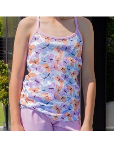 pijama de niña para verano en tirantas modelo mariposas de muslher 2