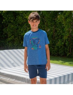 Pijama de niño en manga corta modelo Oliver de muslher