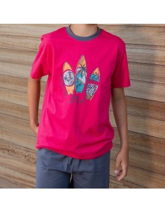 pijama de niño de verano en manga corta de algodón de muslher modelo surf 2