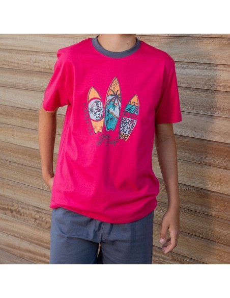 pijama de verano para niño modelo surf de muslher