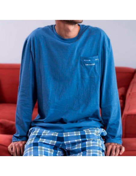pijama de hombre para entre tiempo de don algodón modelo Capileira