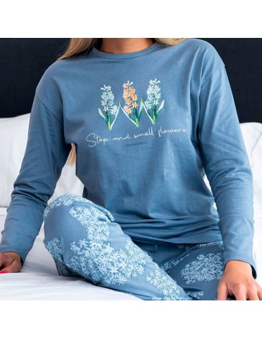 pijama en algodón fino para mujer de don algodón modelo Roxana