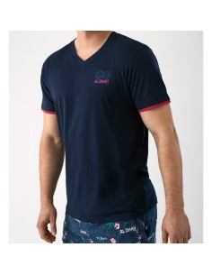 pijama de hombre para verano en algodón de feel free by promise modelo aloha 2