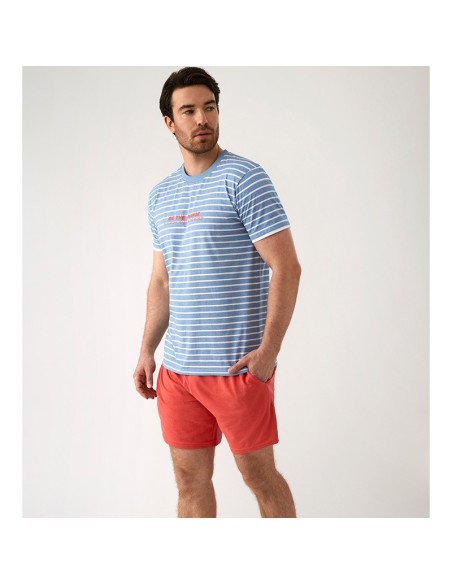 pijama de hombre de verano en algodón de feel free by promise modelo David