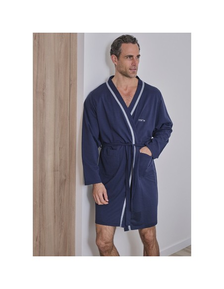 Bata de hombre fina para entre tiempo muslher modelo Juan