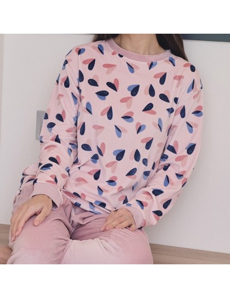 pijama de mujer en suave spandex de muslher modelo Elvira