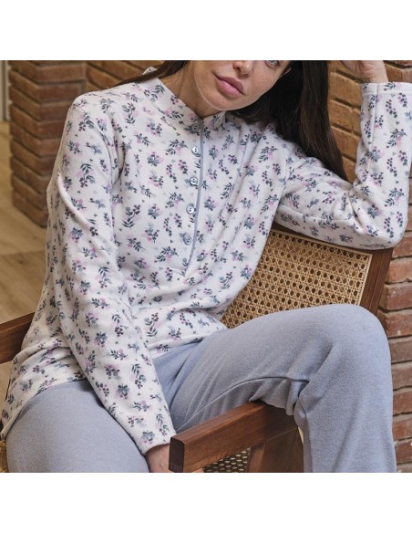 pijama de mujer en suave algodón de invierno modelo Marla de muslher
