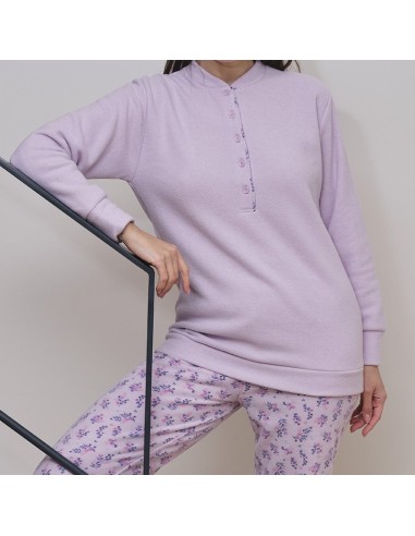 muslher pijama de mujer para invierno en algodón térmico modelo Betty
