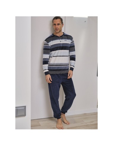 pijama de hombre de invierno en suave spandex de muslher modelo Vitorio