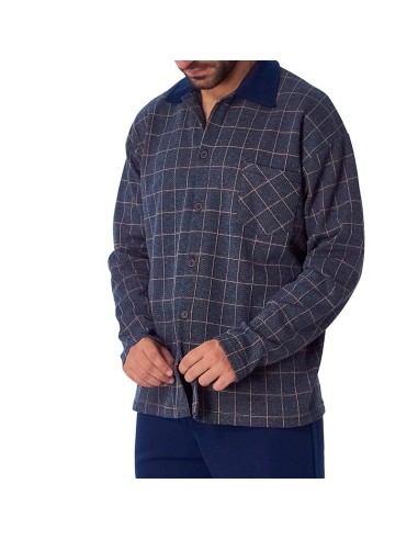 pijama de invierno abierto para hombre modelo Berlín de dormen