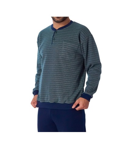 pijama de hombre de invierno en algodón modelo juanito de dormen