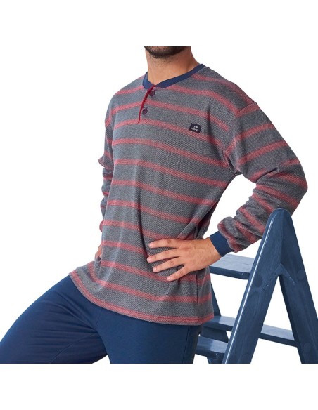 pijama de hombre en manga larga de dormen modelo Ricardo