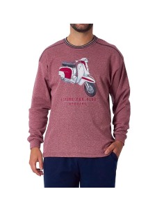 pijama de hombre en algodón de invierno modelo vespa de doemen 2