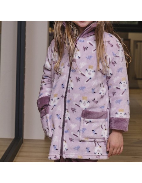 Bata infantil Conejita feliz para niña de Muslher