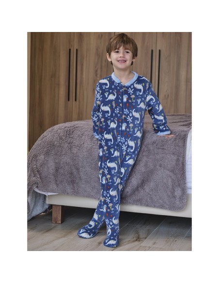 mono manta para niño suave modelo Dino de Muslher