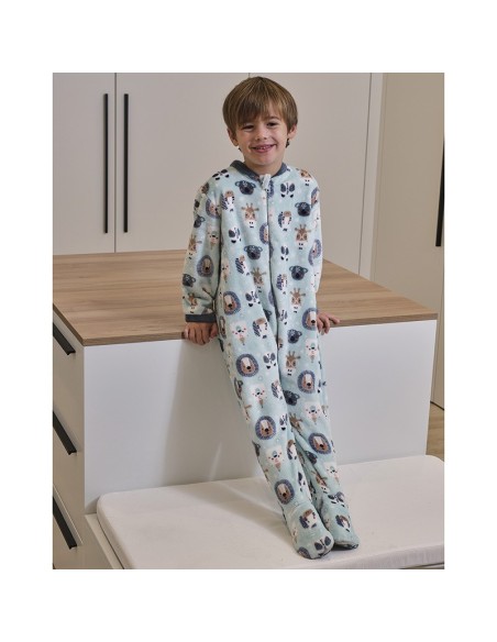 pijama manta unisex en coralina suave modelo animal de muslher