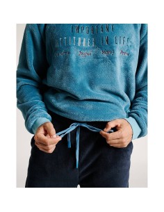 pijama de hombre en coralina suave modelo attitud de muydemi 2