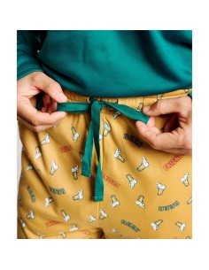 pijama de hombre en algodón de invierno modelo viva la cerveza de muydemi 2