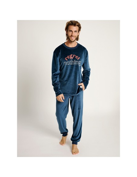 pijama de hombre de invierno en spandex modelo Bértiz de muydemi