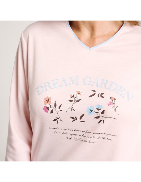 pijama de invierno para mujer modelo jardín de invierno de muydemi