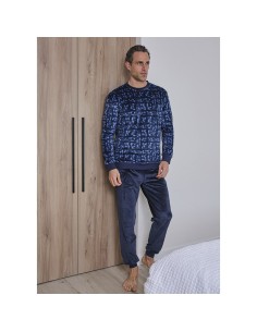 pijama de hombre para invierno en spandex modelo camuflaje de muslher