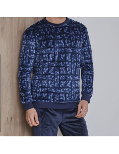 pijama de hombre para invierno en spandex modelo camuflaje de muslher 2