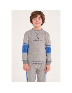 pijama de niño suave para invierno en micro velour modelo Pedro de Don Algodón