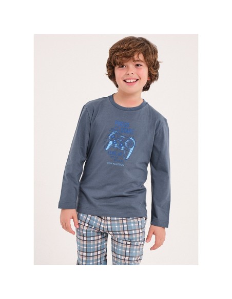pijama de niño de don algodón modelo game en algodón para invierno