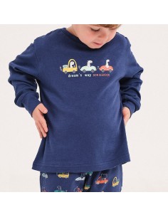 pijama infantil `para niño Don Algodón modelo coches en algodón 2