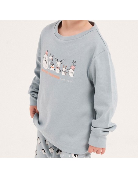 don algodón pijama de niño infantil modelo animalillos