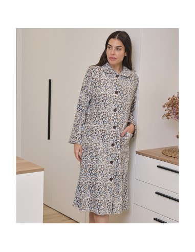 bata de mujer para invierno en coralina modelo Rafaela de muslher