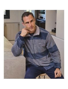 bata de hombre para invierno corta con cremallera modelo Luxor de muslher