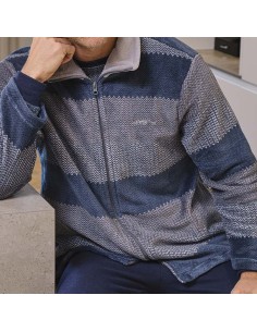 bata de hombre para invierno corta con cremallera modelo Luxor de muslher 2