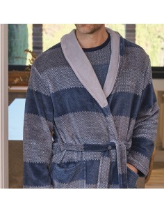 bata de hombre para invierno larga en coralina modelo Turquía de muslher 2