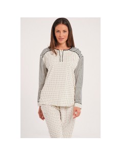 pijama de mujer en suave  spandex modelo estrella de don algodón