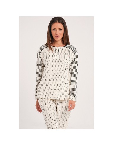 pijama de mujer en suave  spandex modelo estrella de don algodón