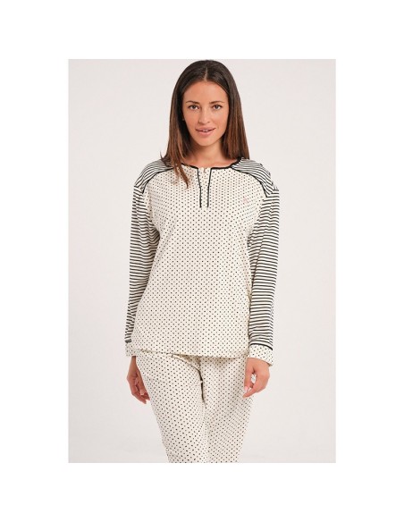 pijama de mujer en suave  spandex modelo estrella de don algodón