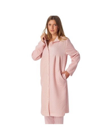 bata de mujer acolchada de invierno modelo corazones de leniss