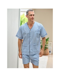 pijama de hombre muslher para verano en tela modelo paco