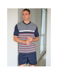 muslher pijama de hombre para verano modelo Walter en algodón