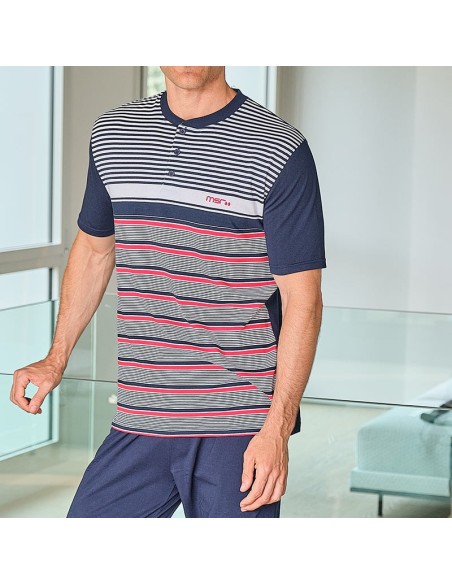 pijama de hombre en manga corta de muslher modelo Walter