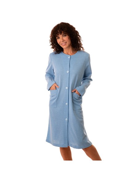 findel bata de mujer fina abotonada modelo Roxana