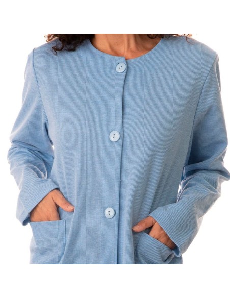 bata de mujer para entre tiempo abotonada modelo Roxana de findel