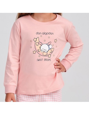 pijama de entre tiempo para niña de don algodón