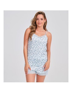 pijama de mujer en tirantas de don algodón modelo Eugenia